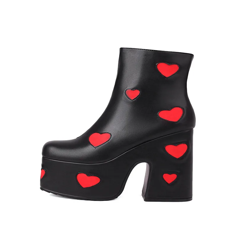 Arden Furtado 2024 Autumn Woman's Short boots Round toe Platform Side zipper Super high heel Mixed Colors Heart Modern boots
Arden Furtado 2024 Autumn Woman's Short boots Round toe Platform Side zipper Super high heel Mixed Colors Heart Modern boots