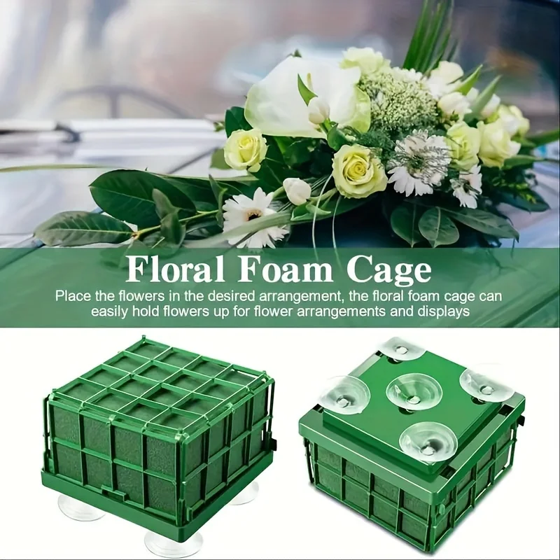 Flower Stand With Suction Cup Replaceable Foam Cage Dried Flower Arrangement Wedding Home Garden Decor Plastic Frame Sucker
Flower Stand With Suction Cup Replaceable Foam Cage Dried Flower Arrangement Wedding Home Garden Decor Plastic Frame Sucker