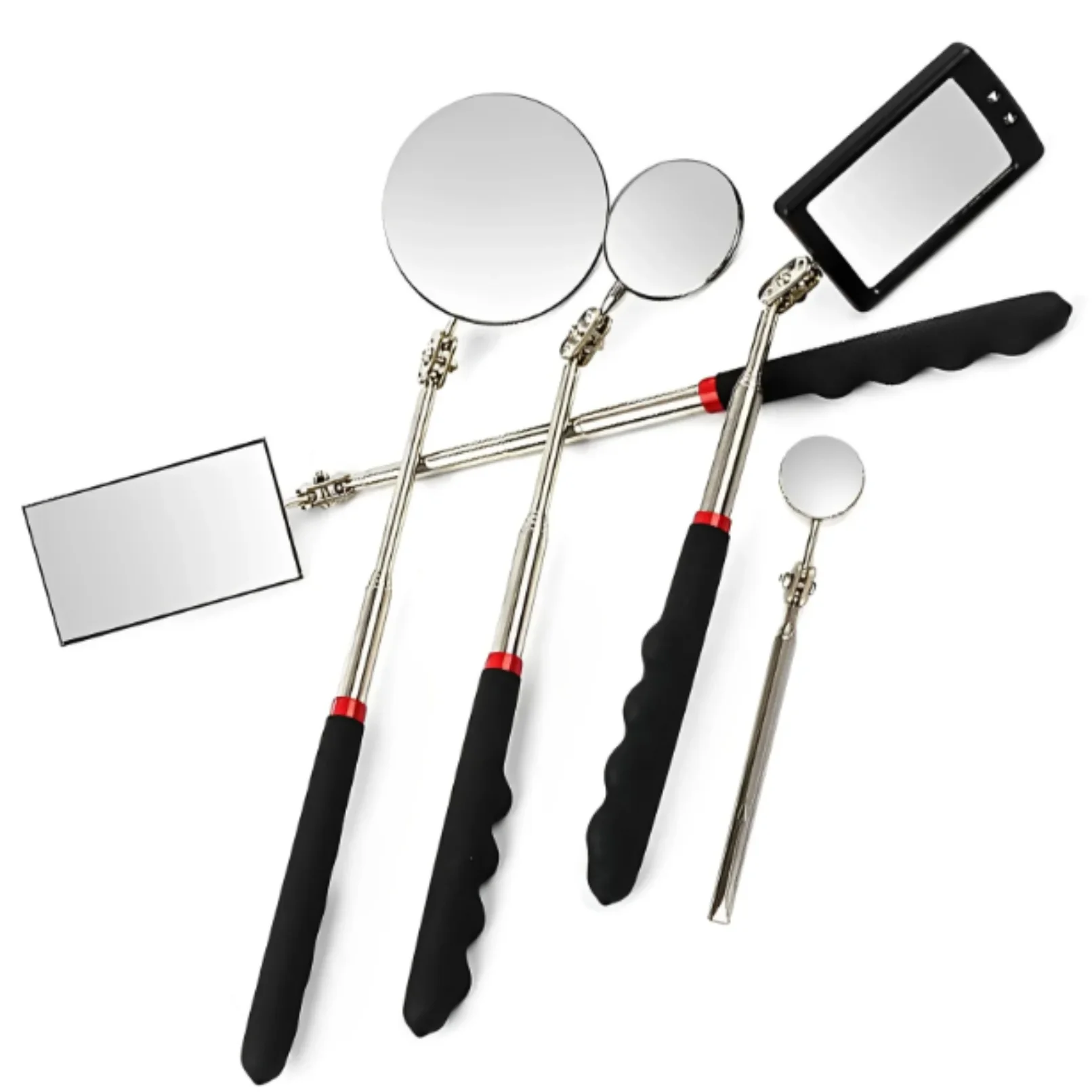 360 ° Инспекционное зеркало со светодиодной подсветкой, телескопические зеркала, удлиненные инструменты для механика, инспекционное зеркало, инструменты для ремонта телескопической ручки
360 ° Инспекционное зеркало со светодиодной подсветкой, телескопические зеркала, удлиненные инструменты для механика, инспекционное зеркало, инструменты для ремонта телескопической ручки