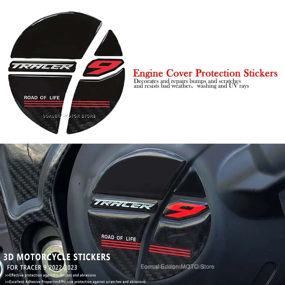 3D Epoxy Resin Sticker Waterproof Scratch-Resistant Motorcycle Engine Cover Protection Stickers for Yamaha TRACER 9 2022 2023
3D Epoxy Resin Sticker Waterproof Scratch-Resistant Motorcycle Engine Cover Protection Stickers for Yamaha TRACER 9 2022 2023