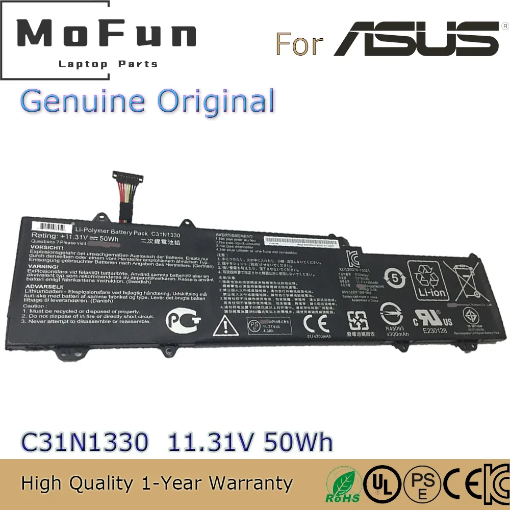 Совершенно новый оригинальный аккумулятор для ноутбука C31N1330 11,31 В 50 Втч для Asus Zenbook UX32LA UX32L UX32LN-R4053H UX32LNR4053H UX32LN и т. д.
Совершенно новый оригинальный аккумулятор для ноутбука C31N1330 11,31 В 50 Втч для Asus Zenbook UX32LA UX32L UX32LN-R4053H UX32LNR4053H UX32LN и т. д.