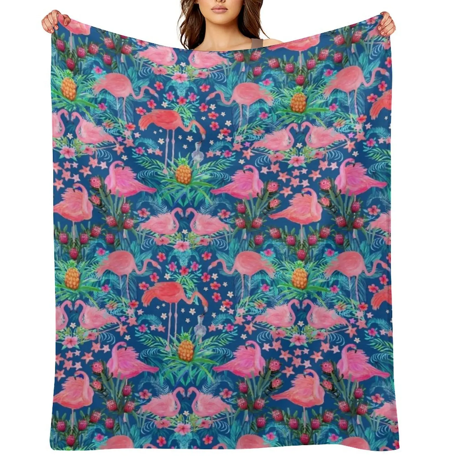 Flamingo watercolor pink Paradise with hibiscus flowers, protea flowers and palm leaves Throw Blanket for babies Blankets
Flamingo watercolor pink Paradise with hibiscus flowers, protea flowers and palm leaves Throw Blanket for babies Blankets