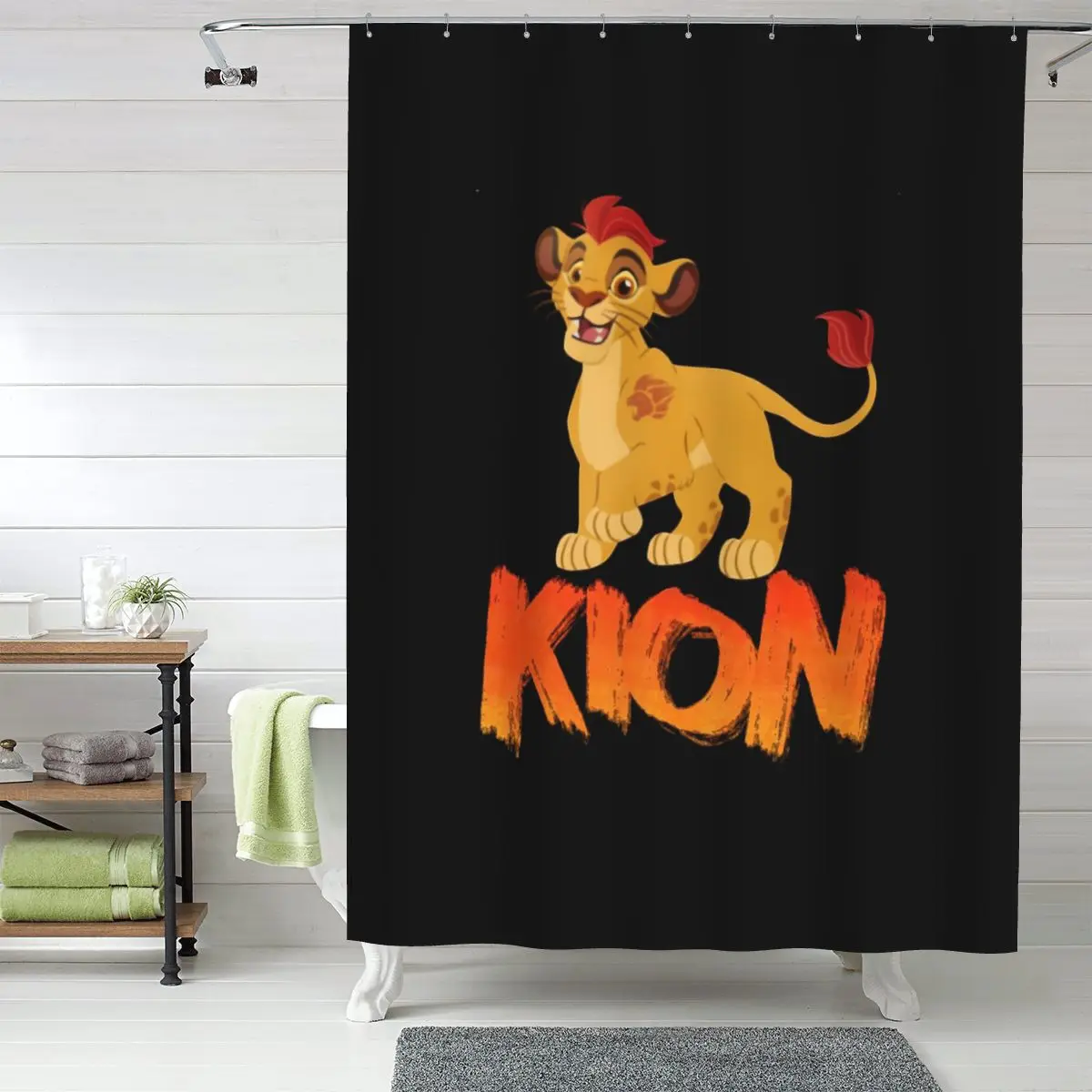 Занавеска для душа Lion Guard Kion, полиэстеровая, водонепроницаемая, с крючками
Занавеска для душа Lion Guard Kion, полиэстеровая, водонепроницаемая, с крючками