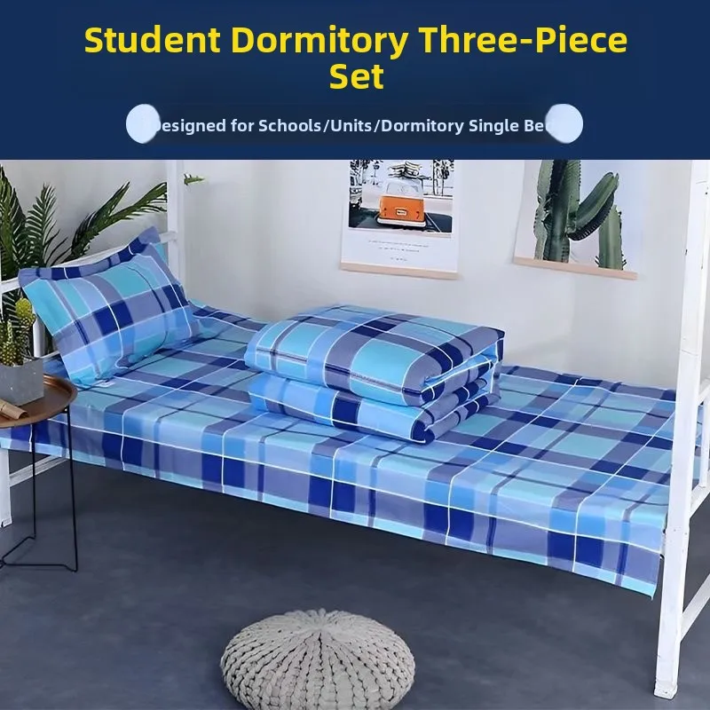 Student Dormitory Bedding Three-Piece Set 90x190cm Comforter Cover Pillowcase Single Bed Linen for Residence Academic Year
Student Dormitory Bedding Three-Piece Set 90x190cm Comforter Cover Pillowcase Single Bed Linen for Residence Academic Year