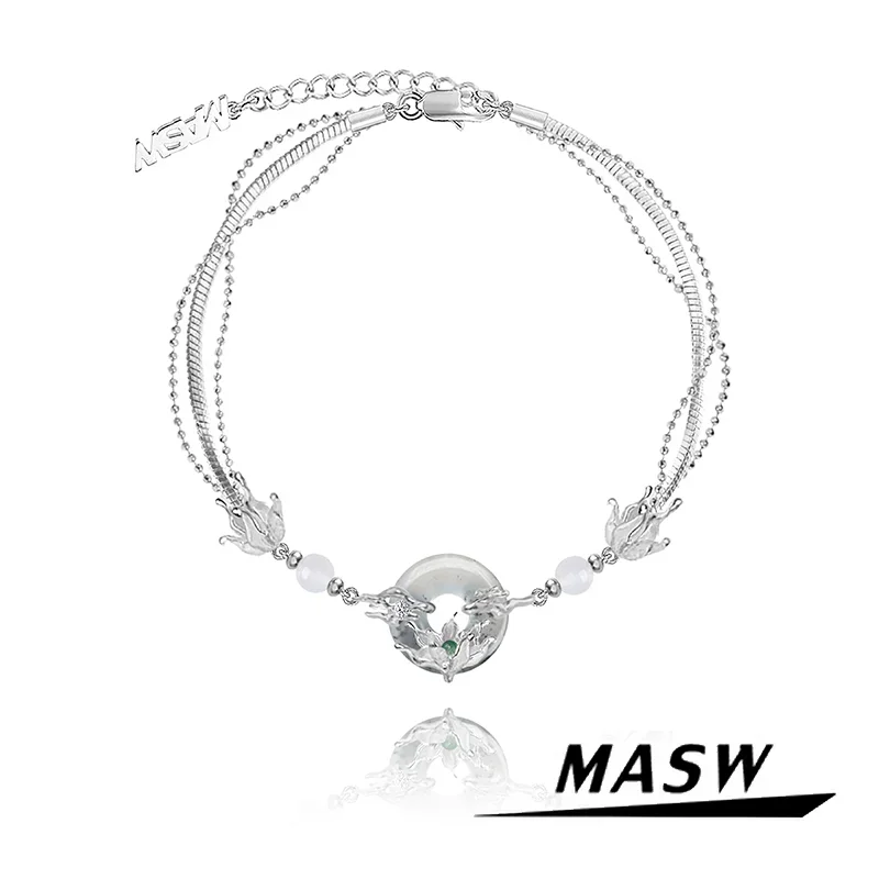 MASW оригинальный дизайн Роскошные ювелирные изделия в китайском стиле многослойный высококачественный стеклянный браслет с подвесками в виде цветка для женщин
MASW оригинальный дизайн Роскошные ювелирные изделия в китайском стиле многослойный высококачественный стеклянный браслет с подвесками в виде цветка для женщин