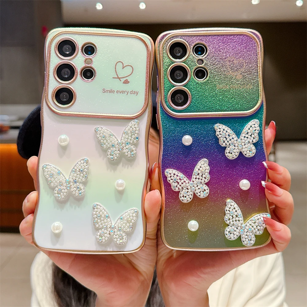 For Samsung S25Edg Pearl Diamond Butterfly Case for Galaxy S25 Ultra S23 S24 Ultra 24FE Shine Cover Camera Protection Shell
For Samsung S25Edg Pearl Diamond Butterfly Case for Galaxy S25 Ultra S23 S24 Ultra 24FE Shine Cover Camera Protection Shell