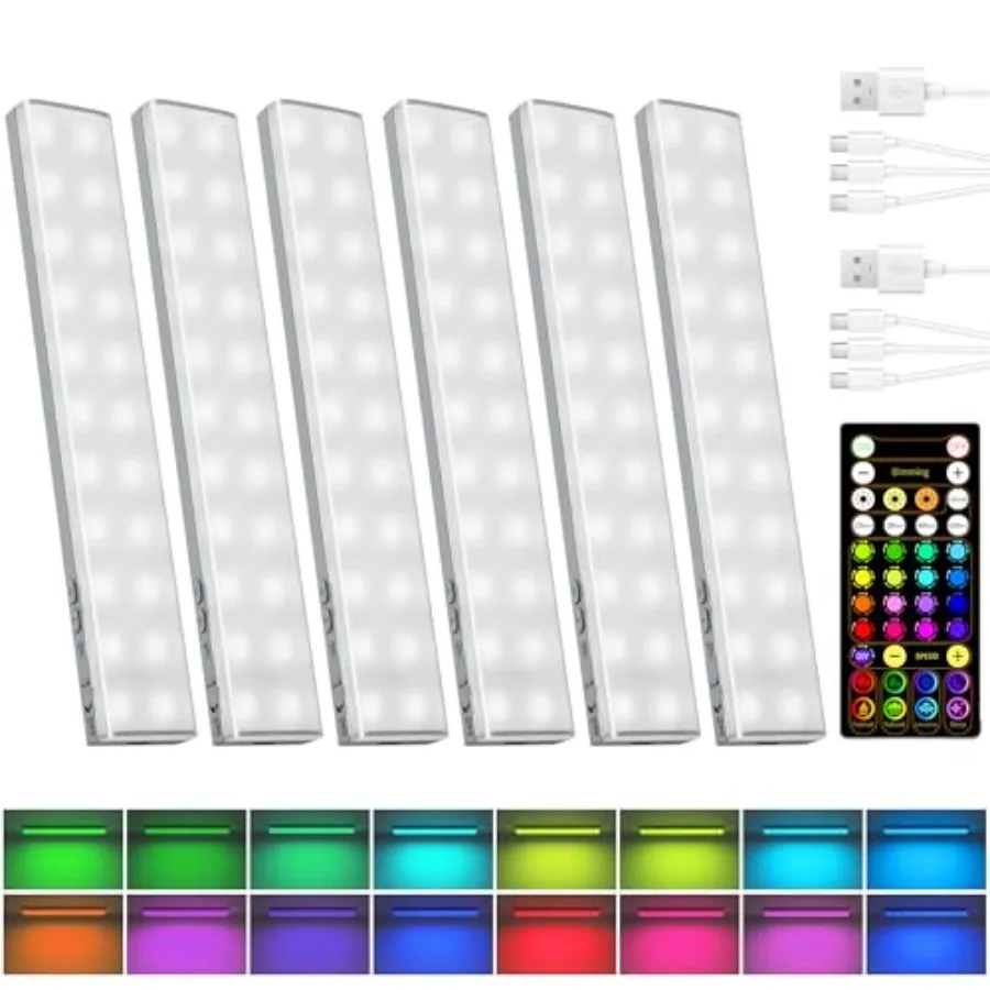 80 RGB-светильников для подсветки под шкафом с изменением цвета, беспроводные, перезаряжаемые, 800 мАч, магнитные, с таймером и регулировкой яркости, световая панель
80 RGB-светильников для подсветки под шкафом с изменением цвета, беспроводные, перезаряжаемые, 800 мАч, магнитные, с таймером и регулировкой яркости, световая панель