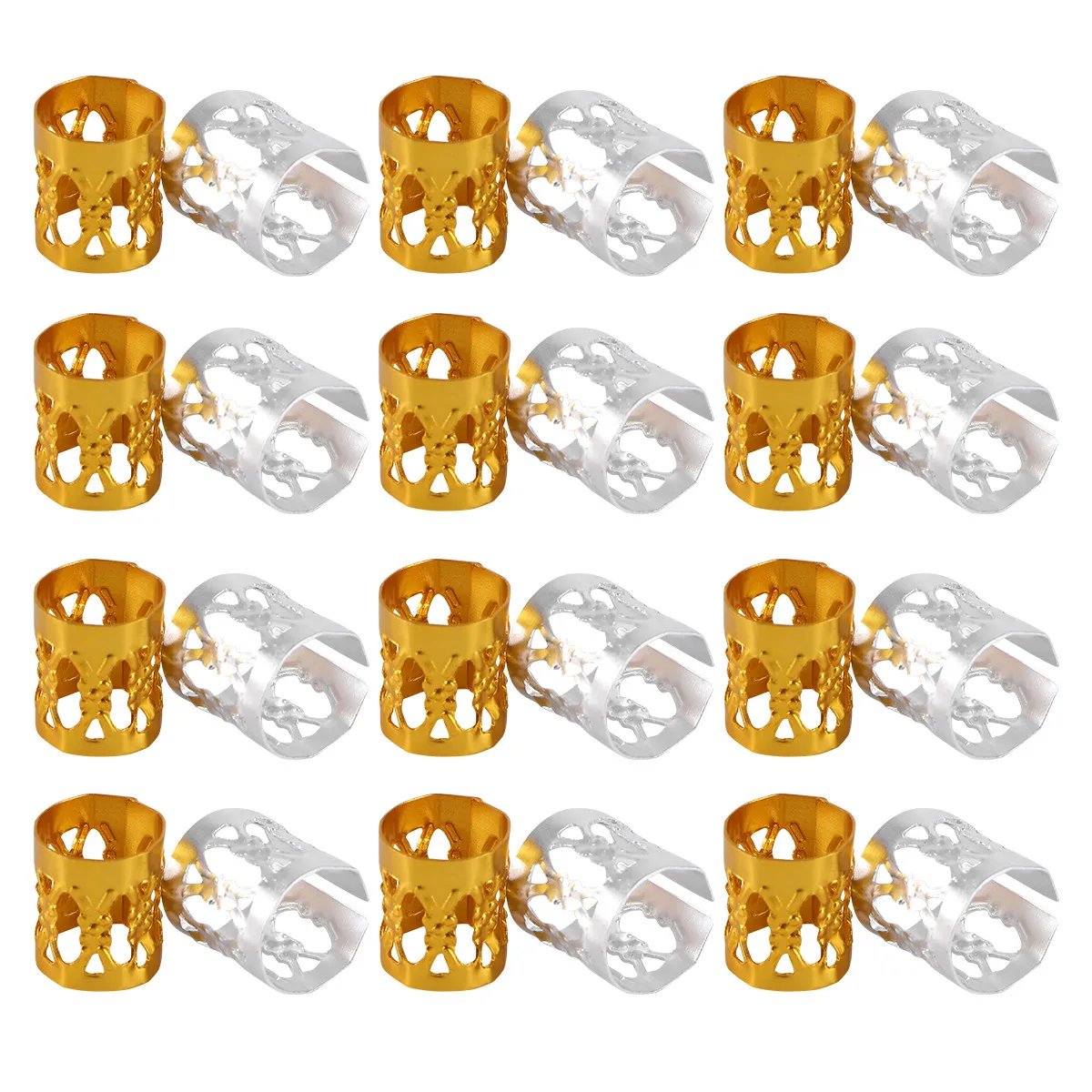 200Pcs Dreadlock Hair Cuffs Metal Hollow Lightweight Braiding Beads for Stylish Hair Braid Rings Crochet Accessories
200Pcs Dreadlock Hair Cuffs Metal Hollow Lightweight Braiding Beads for Stylish Hair Braid Rings Crochet Accessories