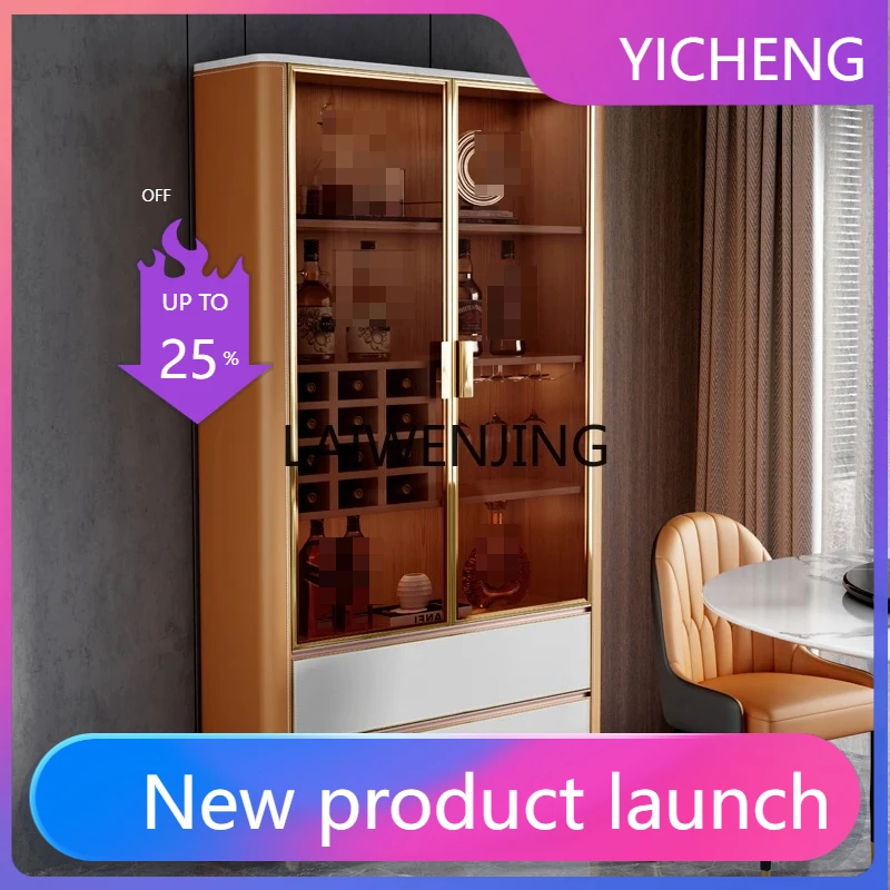 LYY Italian light luxury glass door wine cabinet displayed against the wall, red wine solid wood locker
LYY Italian light luxury glass door wine cabinet displayed against the wall, red wine solid wood locker