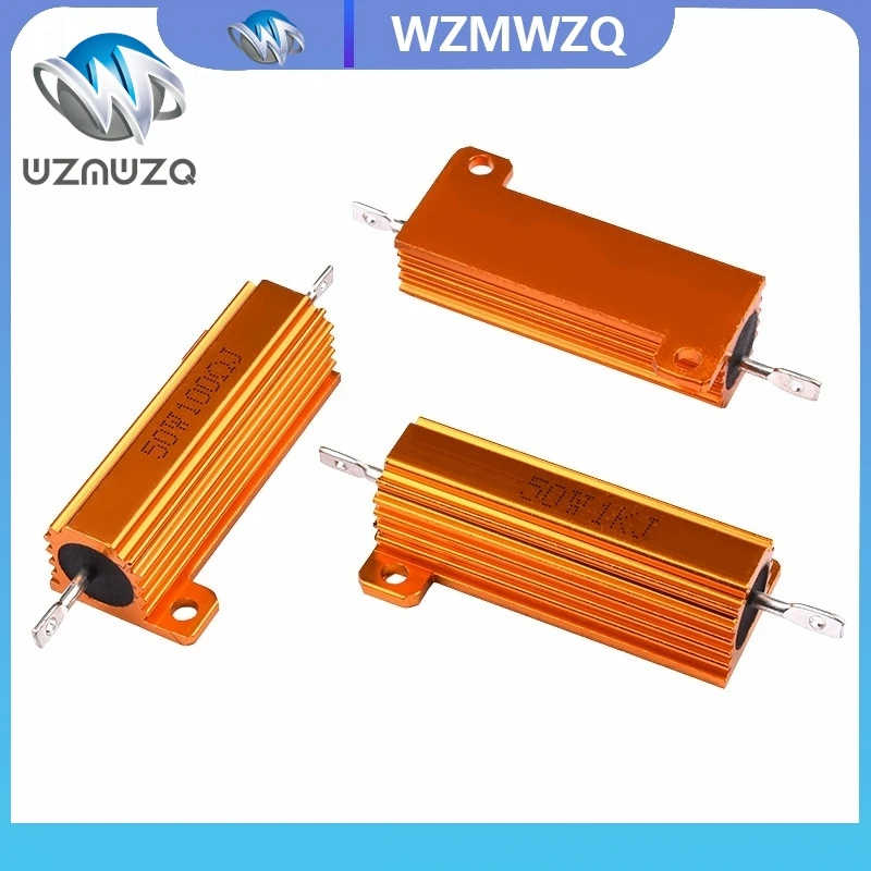 50W 100W Aluminum Power Metal Shell Case Wirewound Resistor 0.01R ~ 100K 1 6 8 10 20 200 500 1K 10K ohm resistance RX24
50W 100W Aluminum Power Metal Shell Case Wirewound Resistor 0.01R ~ 100K 1 6 8 10 20 200 500 1K 10K ohm resistance RX24