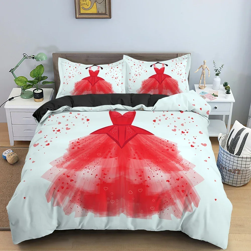 Cartoon Fashion Model Pattern Duvet Cover Bedding Set Beautiful Dress Pink Bedclothes For Girl's Bedroom King Queen Twin 2/3PCS
Cartoon Fashion Model Pattern Duvet Cover Bedding Set Beautiful Dress Pink Bedclothes For Girl's Bedroom King Queen Twin 2/3PCS