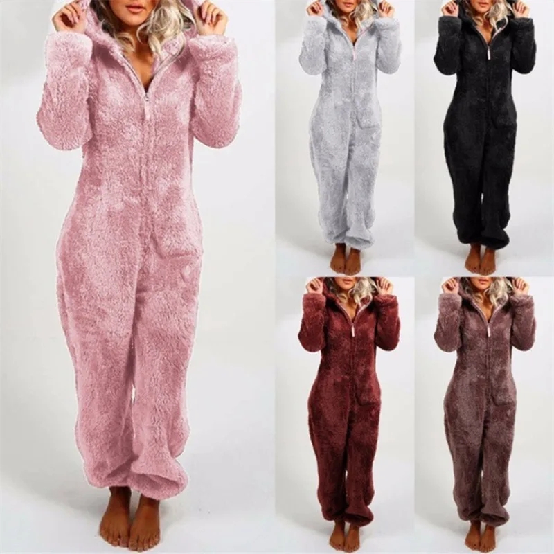 Women's Winter Warm Sleepwear Fashionable Wool Nightcap Set Women's Velvet Thick Loose Casual Home Fur Hooded Sleepwear
Women's Winter Warm Sleepwear Fashionable Wool Nightcap Set Women's Velvet Thick Loose Casual Home Fur Hooded Sleepwear