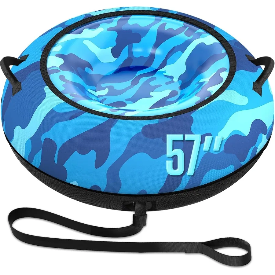 Snow Tube with 600D Oxford Cover, 57in Heavy Duty Snow Sled for Adults with Thickened Bottom, Inflatable Cold Resistance Sleddin
Snow Tube with 600D Oxford Cover, 57in Heavy Duty Snow Sled for Adults with Thickened Bottom, Inflatable Cold Resistance Sleddin