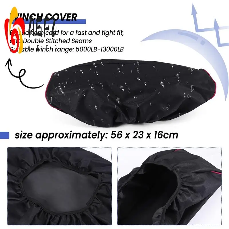 AEF2-600D Winch Dust-Proof Cover 5000LB-13000LB Pound Capacity Range Waterproof Winch Cover Car Accessories
AEF2-600D Winch Dust-Proof Cover 5000LB-13000LB Pound Capacity Range Waterproof Winch Cover Car Accessories