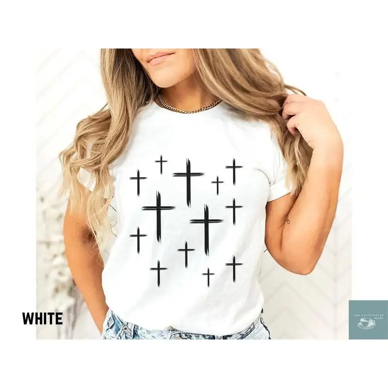 Cross Graphic T-Shirt Christian Faith Tee Religious Prayer Unisex Casual Top for Church, Worship or Inspirational Gift S-3XL
Cross Graphic T-Shirt Christian Faith Tee Religious Prayer Unisex Casual Top for Church, Worship or Inspirational Gift S-3XL
