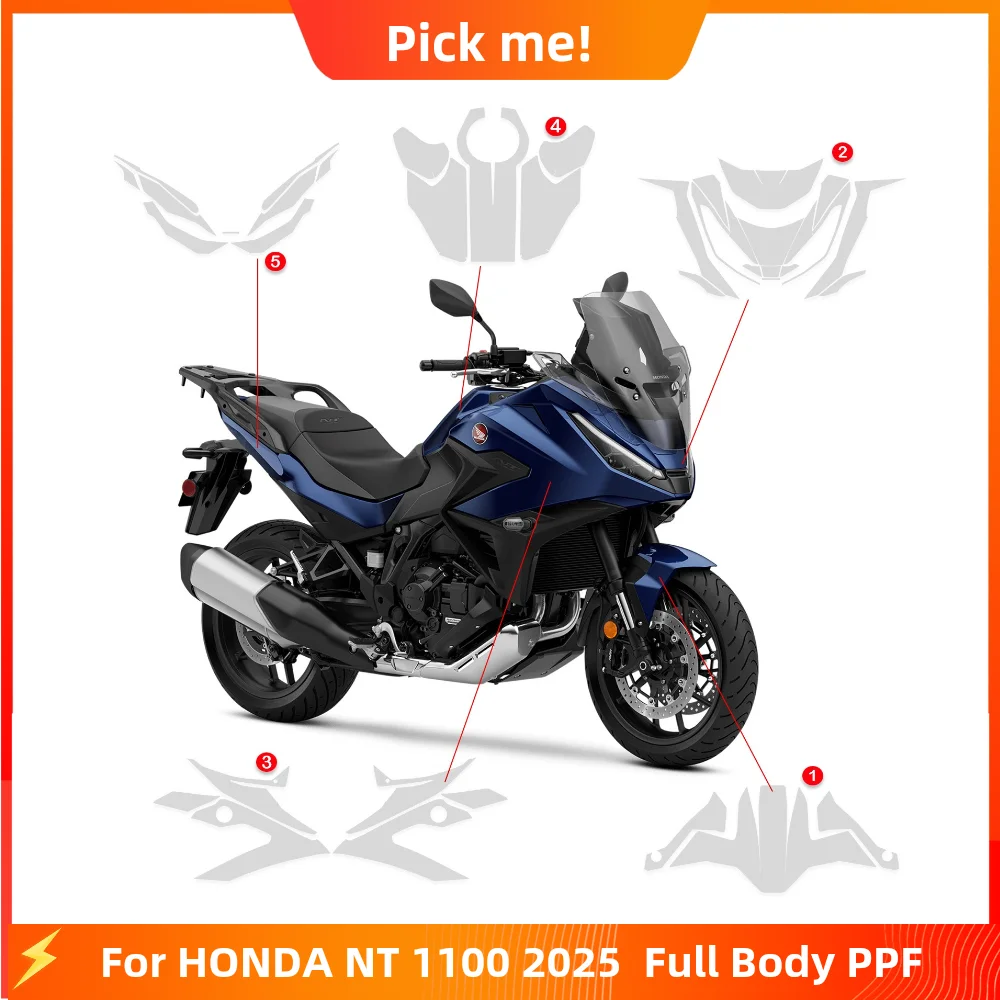 2025NEW! Full Body Kit TPU Film for HONDA NT1100 2025 PPF Motorcycle Paint Protection Self Healing Anti Scratch Protective Cover
2025NEW! Full Body Kit TPU Film for HONDA NT1100 2025 PPF Motorcycle Paint Protection Self Healing Anti Scratch Protective Cover