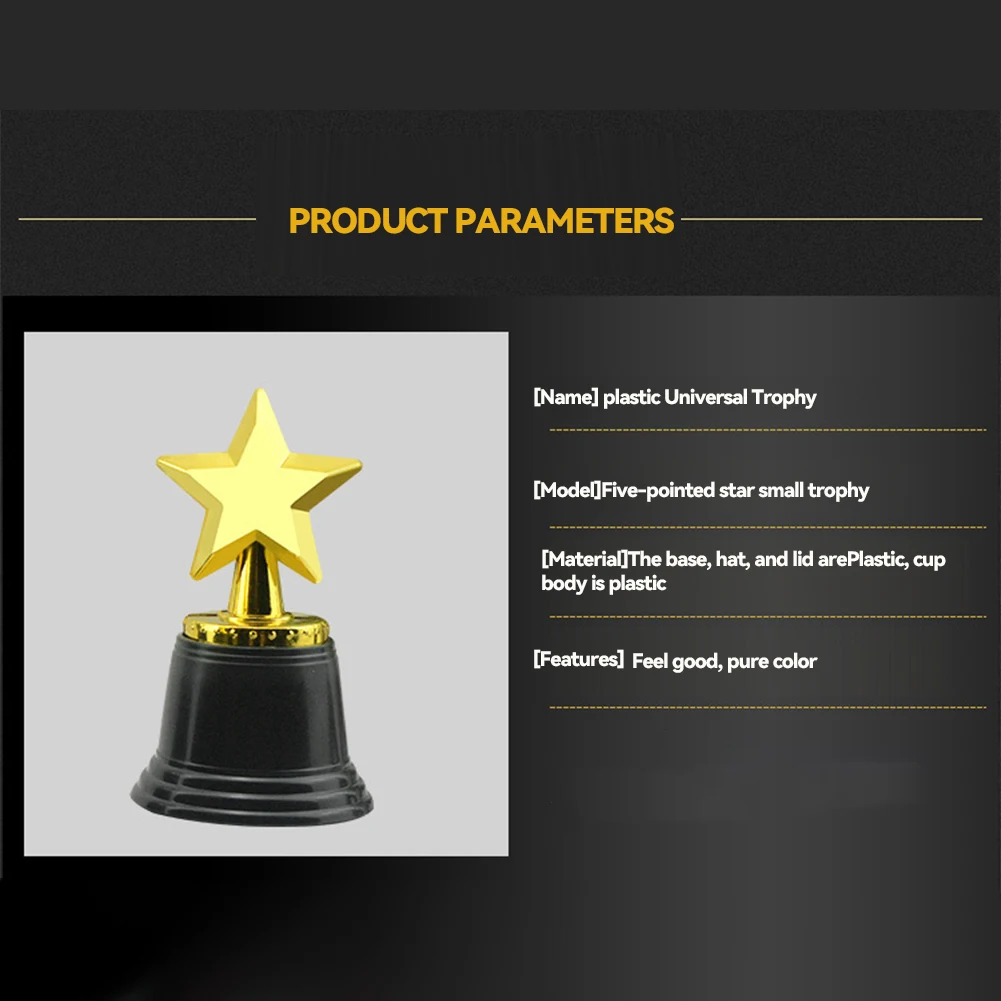 Budget-Friendly 16PCS Kids Plastic Gold Star Trophies,Golden Colored Award Trophy For Football,Soccer,Baseball,Carnival Prize,Pa
Budget-Friendly 16PCS Kids Plastic Gold Star Trophies,Golden Colored Award Trophy For Football,Soccer,Baseball,Carnival Prize,Pa