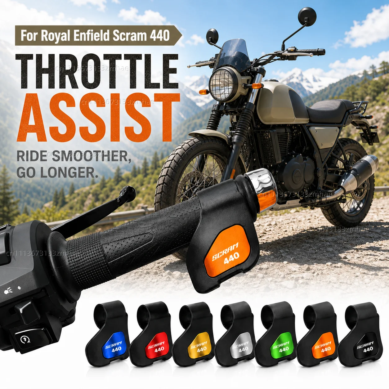 For Royal Enfield Scram 440 2024 2025 Motorcycle Throttle Assistant Clip Labor Saver Acceleration Labor-saving Auxiliary Handle
For Royal Enfield Scram 440 2024 2025 Motorcycle Throttle Assistant Clip Labor Saver Acceleration Labor-saving Auxiliary Handle