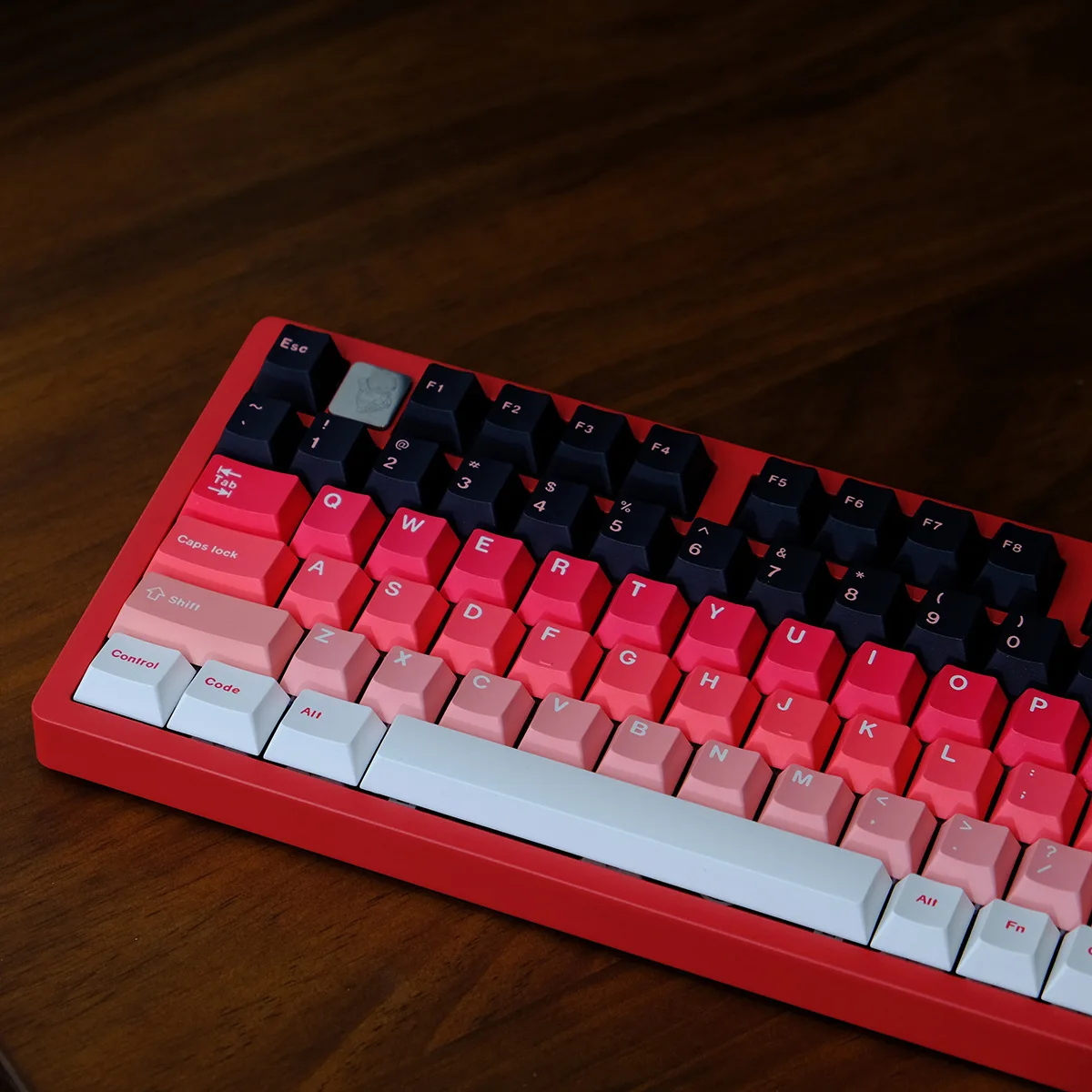 Gradual change first love, thermal sublimation 5-sided keycaps, mechanical keyboard keycaps PBT keycaps, thermal transfer
Gradual change first love, thermal sublimation 5-sided keycaps, mechanical keyboard keycaps PBT keycaps, thermal transfer