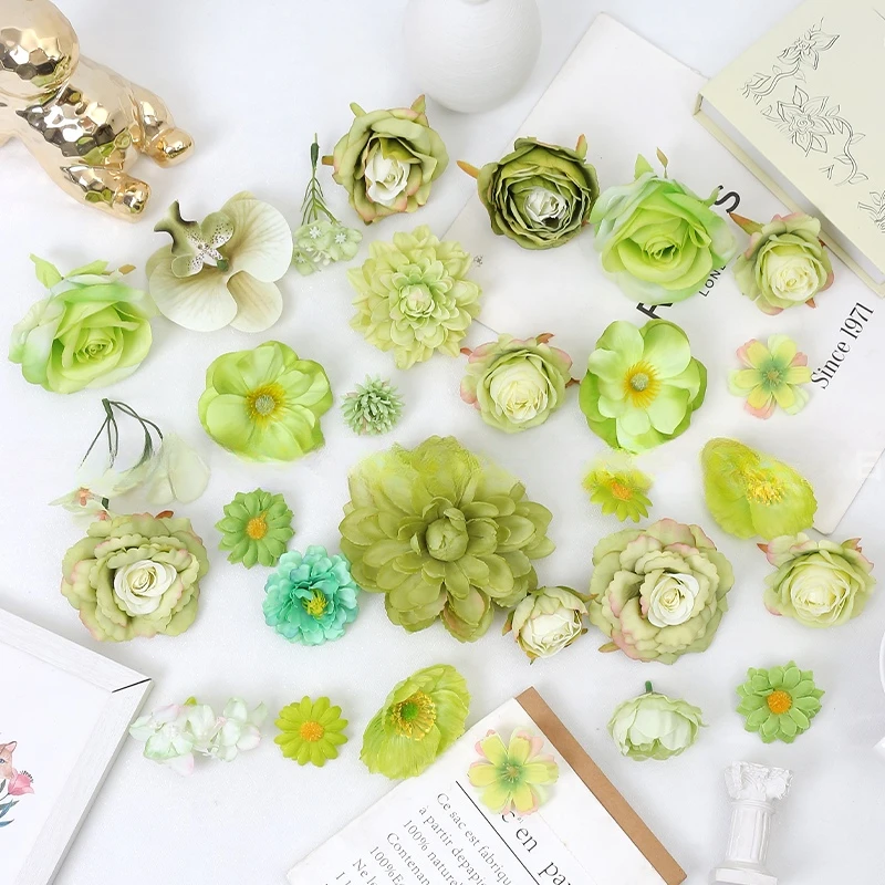 Green Mixed Artificial Flowers Home Wedding Birthday Party Decoration DIY Craft Flower Wreath Gift Bouquet Accessories
Green Mixed Artificial Flowers Home Wedding Birthday Party Decoration DIY Craft Flower Wreath Gift Bouquet Accessories