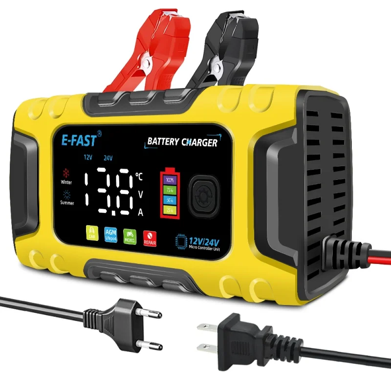 12V/24V 10A Smart Battery Charger for Lifepo4 Lead Acid AGM Car Truck Boat Moto
12V/24V 10A Smart Battery Charger for Lifepo4 Lead Acid AGM Car Truck Boat Moto