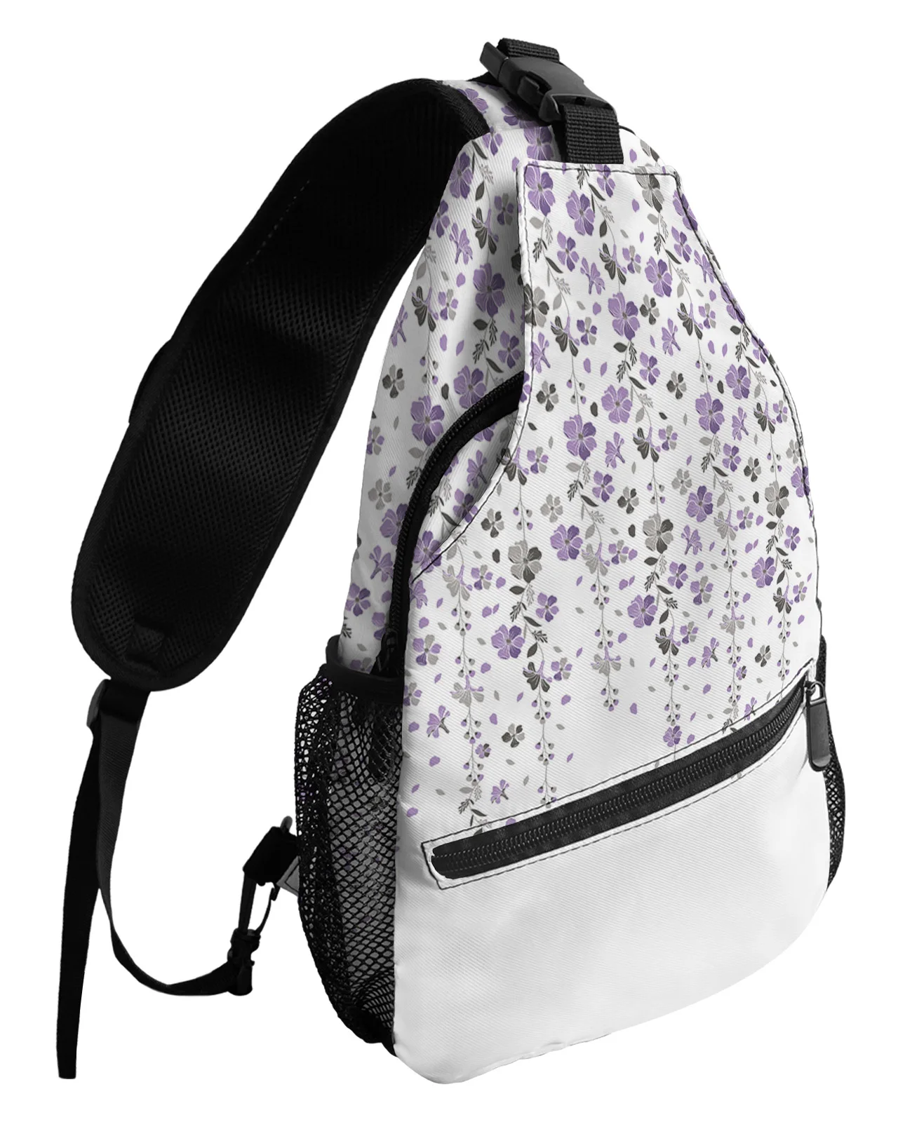 Purple Gray Flower White Background Chest Bags For Women Men Waterproof Messenger Bags Travel Sport One Shoulder Crossbody Bag
Purple Gray Flower White Background Chest Bags For Women Men Waterproof Messenger Bags Travel Sport One Shoulder Crossbody Bag