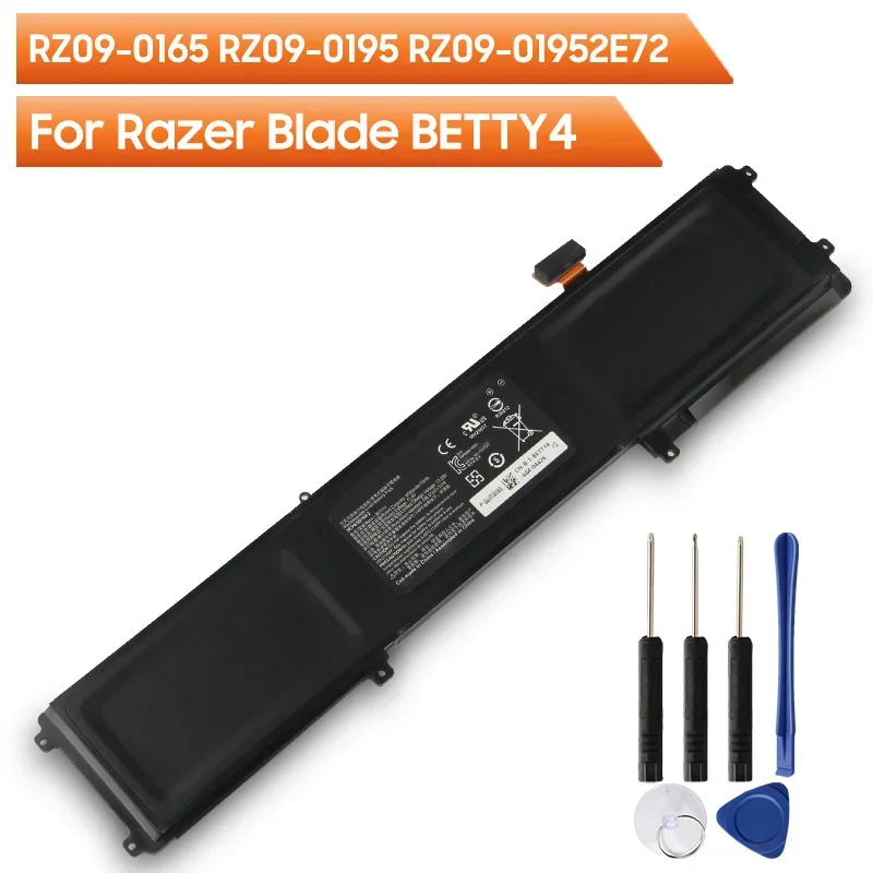 RZ09-0165 Сменный аккумулятор Betty4 для Razer Blade RZ09-0165 RZ09-0195 RZ09-01952E72 Аккумуляторная батарея 6160 мАч
RZ09-0165 Сменный аккумулятор Betty4 для Razer Blade RZ09-0165 RZ09-0195 RZ09-01952E72 Аккумуляторная батарея 6160 мАч