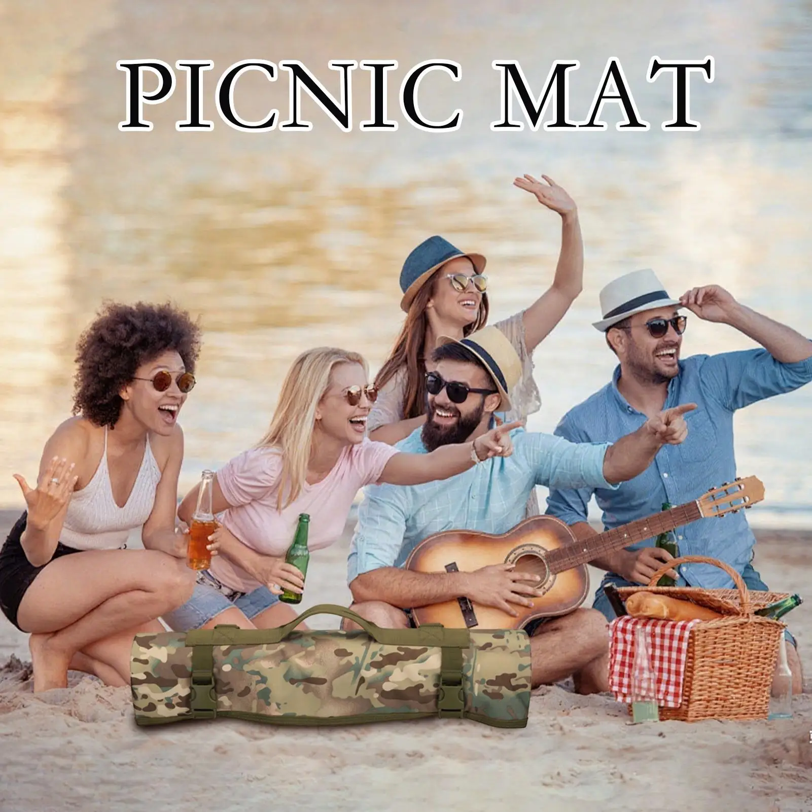 Picnic Mat Beach Picnic Blanket Water-Resistant Rug Sand-Resistant Foldable Packable With Handle For Kids Adults Family Festival
Picnic Mat Beach Picnic Blanket Water-Resistant Rug Sand-Resistant Foldable Packable With Handle For Kids Adults Family Festival