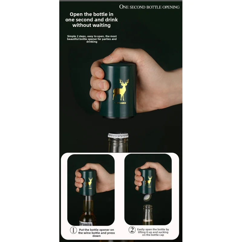 Magnetic Automatic Beer Bottle Opener Kitchen Stainless Steel Press Lid Beer Corkscrew Tools Portable Bar Gadgets
Magnetic Automatic Beer Bottle Opener Kitchen Stainless Steel Press Lid Beer Corkscrew Tools Portable Bar Gadgets