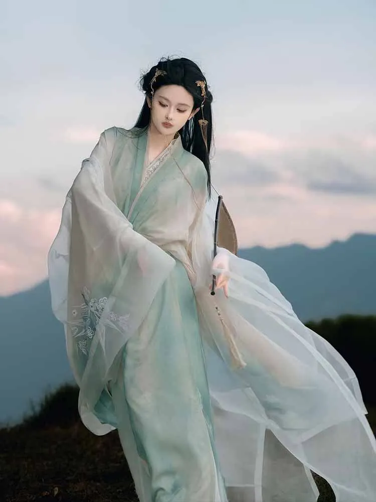 Chinese Hanfu Dress Women Halloween Carnival Cosplay Costume Female Party Outfit Ancient Embroidered Blue&Green Hanfu Tang Suits
Chinese Hanfu Dress Women Halloween Carnival Cosplay Costume Female Party Outfit Ancient Embroidered Blue&Green Hanfu Tang Suits