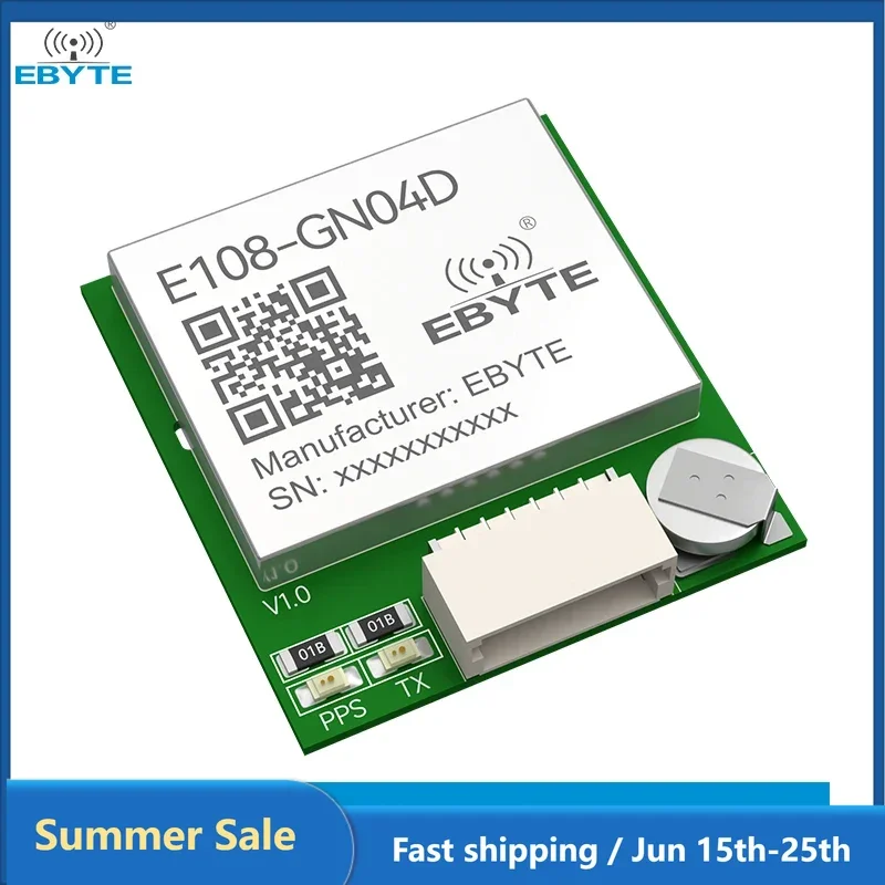 GNSS Multi Mode Satellite Positioning Module GPS Module Support BDS/GPS/GLONASS/GALILEO EBYTE E108-GN04 Series Small Size UART
GNSS Multi Mode Satellite Positioning Module GPS Module Support BDS/GPS/GLONASS/GALILEO EBYTE E108-GN04 Series Small Size UART