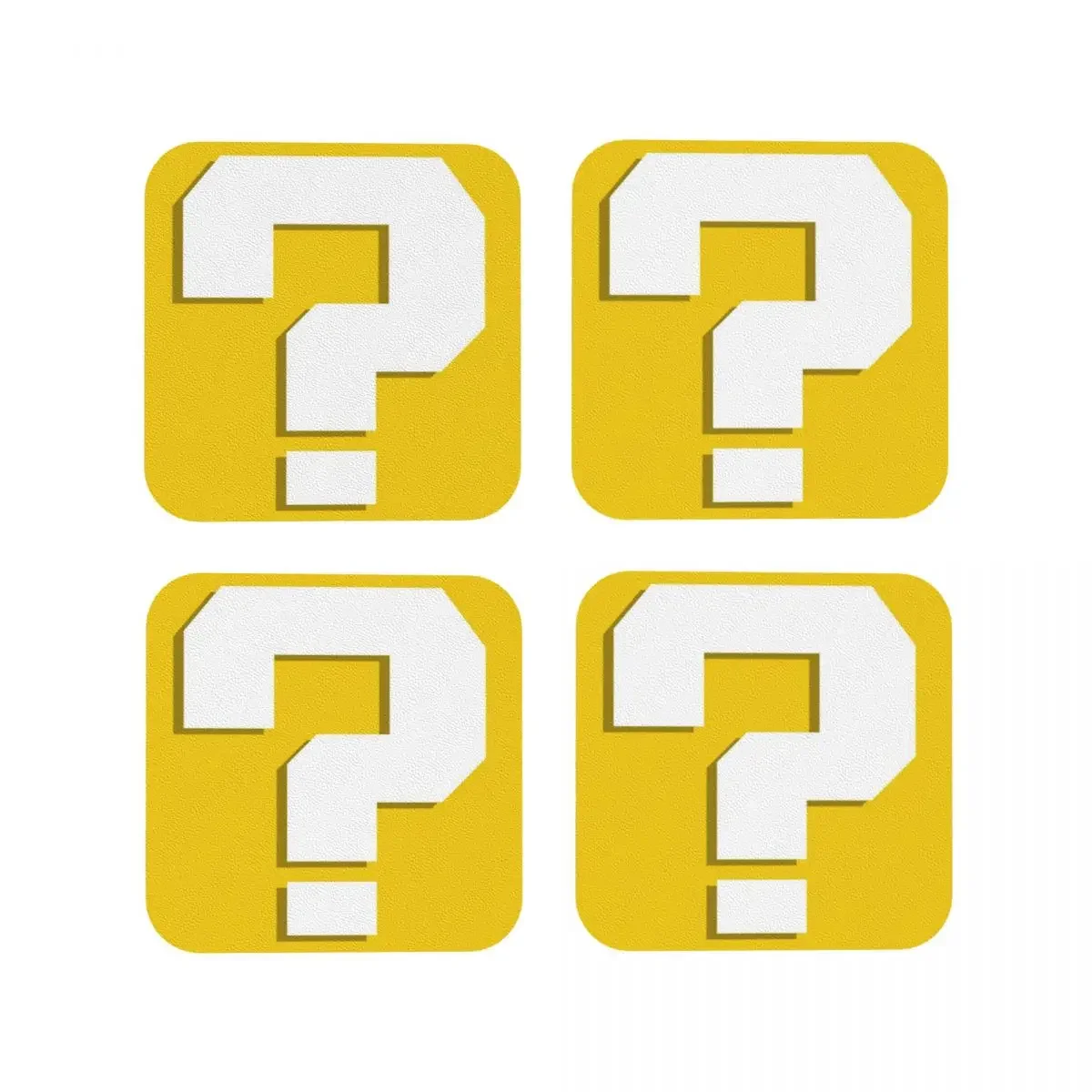 Question Mark Block Box Parody Coaster Coffee Mat Leather Placemats Mug Tableware Decoration & Accessories Pads for Home Kitchen
Question Mark Block Box Parody Coaster Coffee Mat Leather Placemats Mug Tableware Decoration & Accessories Pads for Home Kitchen