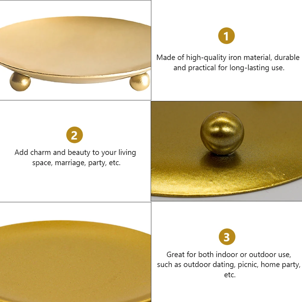 3 Pcs Tray Plate Iron Holder Kerzenhalter Vintage Toilet Paper Modern Golden 
3 Pcs Tray Plate Iron Holder Kerzenhalter Vintage Toilet Paper Modern Golden