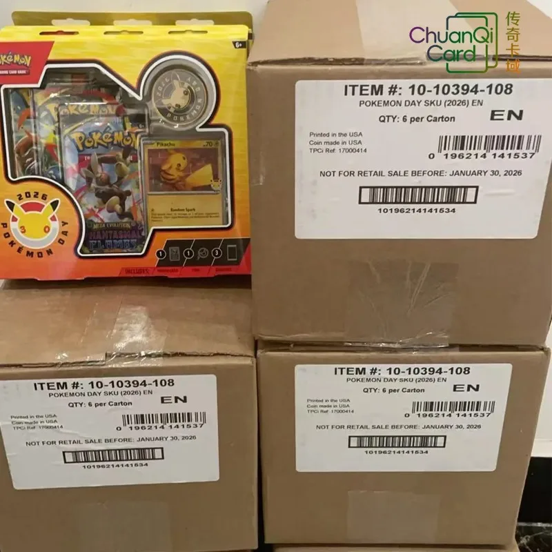 2026Pokemon 30th Anniversary PTCG Trading Cards US Version Anime Rare Game Card Limited Collectible Desktop Decoration Original
2026Pokemon 30th Anniversary PTCG Trading Cards US Version Anime Rare Game Card Limited Collectible Desktop Decoration Original