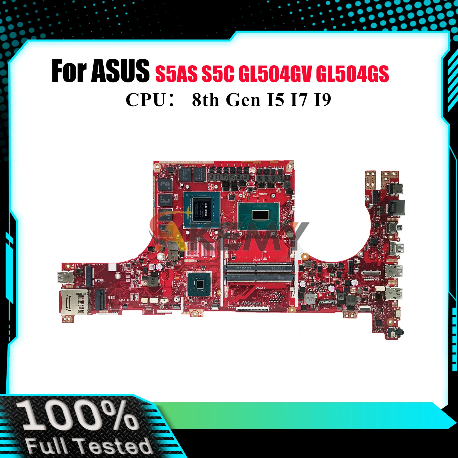 GL504GV Laptop Motherboard For ASUS ROG Strix GL504GM S5AS GL504GW S5C GL504GS GL504G GL504GV Mainboard With I5 I7 I9 CPU fast
GL504GV Laptop Motherboard For ASUS ROG Strix GL504GM S5AS GL504GW S5C GL504GS GL504G GL504GV Mainboard With I5 I7 I9 CPU fast