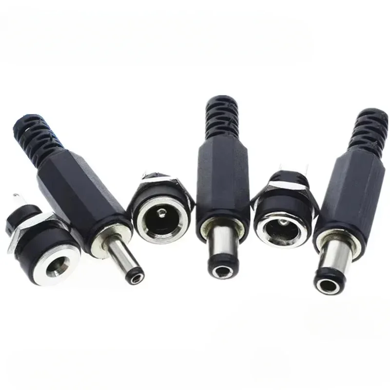 10PCS (5Pairs) 3A 12V 5.5x2.1mm Plastic Male Plugs DC022 DC Power Socket Female Jack Screw Nut Panel Mount Connector 5.5*2.5MM
10PCS (5Pairs) 3A 12V 5.5x2.1mm Plastic Male Plugs DC022 DC Power Socket Female Jack Screw Nut Panel Mount Connector 5.5*2.5MM