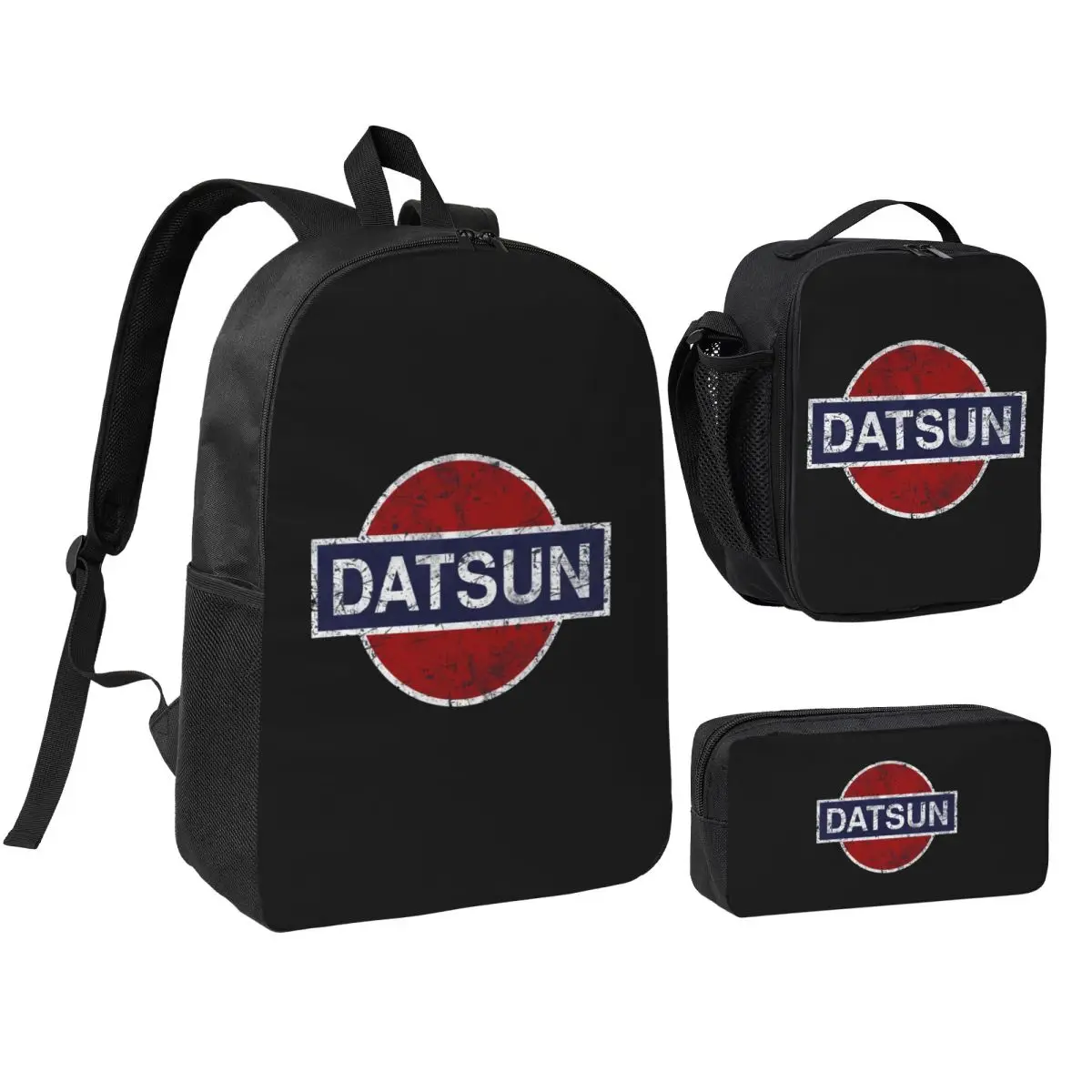 Datsun Vintage Car Backpack Student Boys Girls BookBag School Bag Computer Shoulder Bags 3ps Insulated Lunch Bag Pencil Case
Datsun Vintage Car Backpack Student Boys Girls BookBag School Bag Computer Shoulder Bags 3ps Insulated Lunch Bag Pencil Case