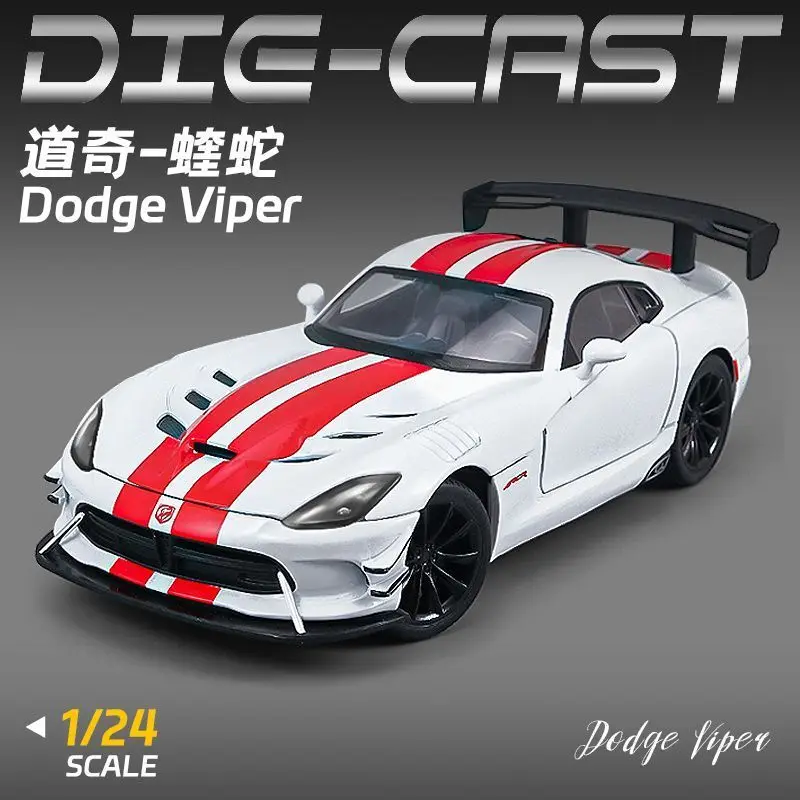 1:24 Scale Dodge Viper Diecast Alloy Sports Car Model with Adjustable Rear Wing for Car Collectors and Hobby Display
1:24 Scale Dodge Viper Diecast Alloy Sports Car Model with Adjustable Rear Wing for Car Collectors and Hobby Display