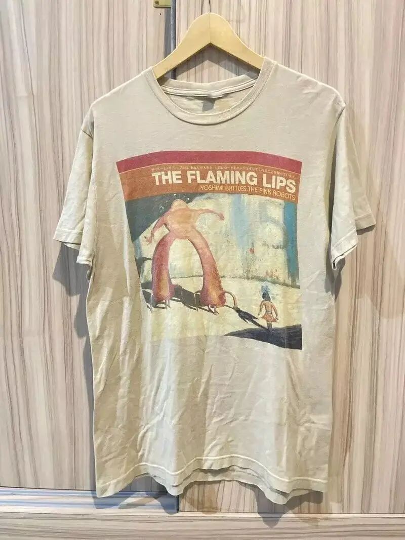 Винтажная хлопковая футболка унисекс The Flaming Lips Band, все размеры, модель KH4063
Винтажная хлопковая футболка унисекс The Flaming Lips Band, все размеры, модель KH4063
