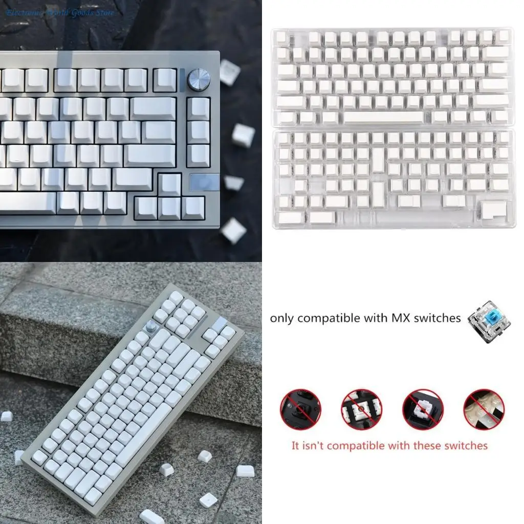 A3PD Минималистичные белые 137 колпачков для клавиш CherryHeight PBT DyeSub Персонализированные без гравировки
A3PD Минималистичные белые 137 колпачков для клавиш CherryHeight PBT DyeSub Персонализированные без гравировки