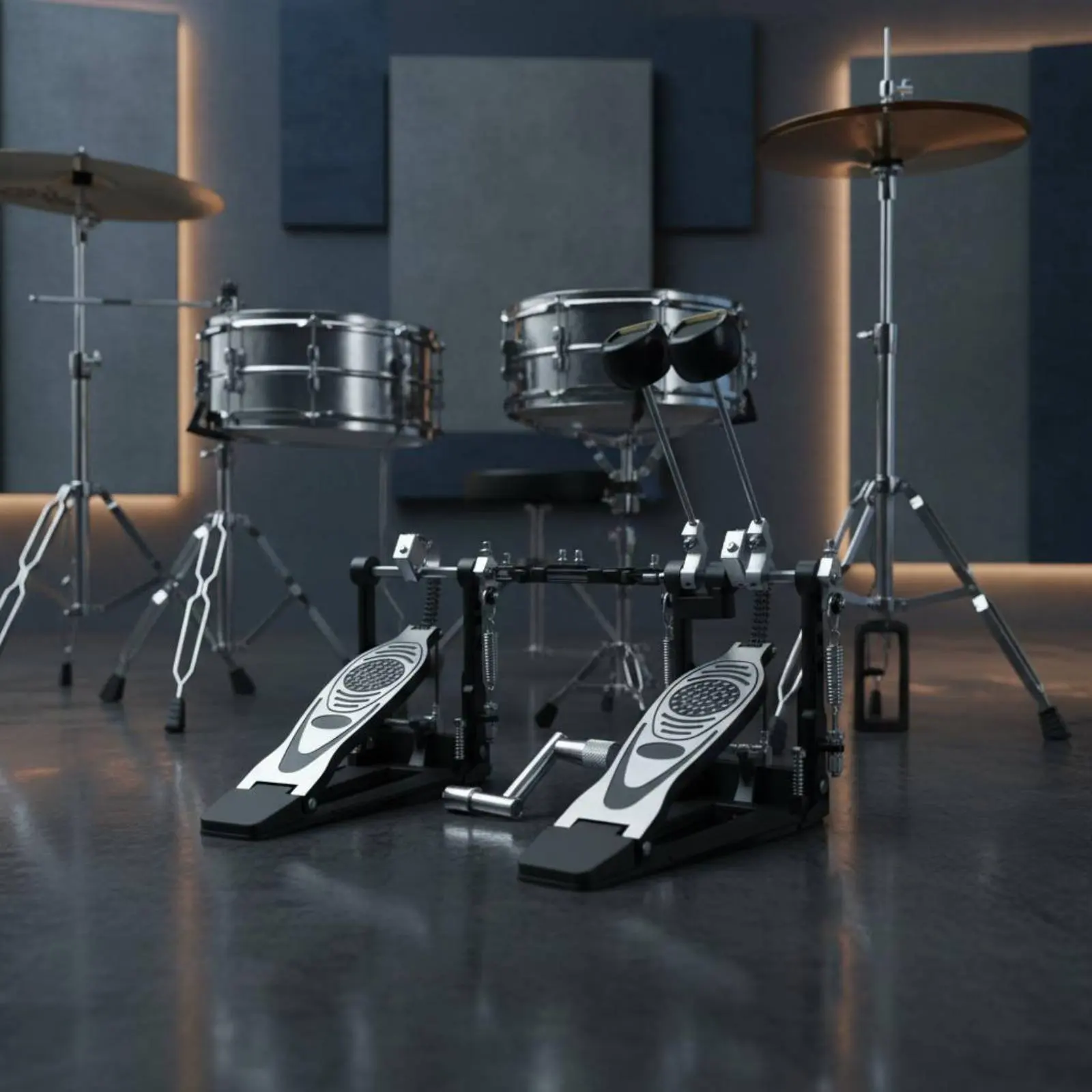 Double Chain Mechanism Pedal Sturdy-Duty Double Bass Drum Pedal Percussion Hardware Fluid Action Non-Slip Footboard for Practice
Double Chain Mechanism Pedal Sturdy-Duty Double Bass Drum Pedal Percussion Hardware Fluid Action Non-Slip Footboard for Practice