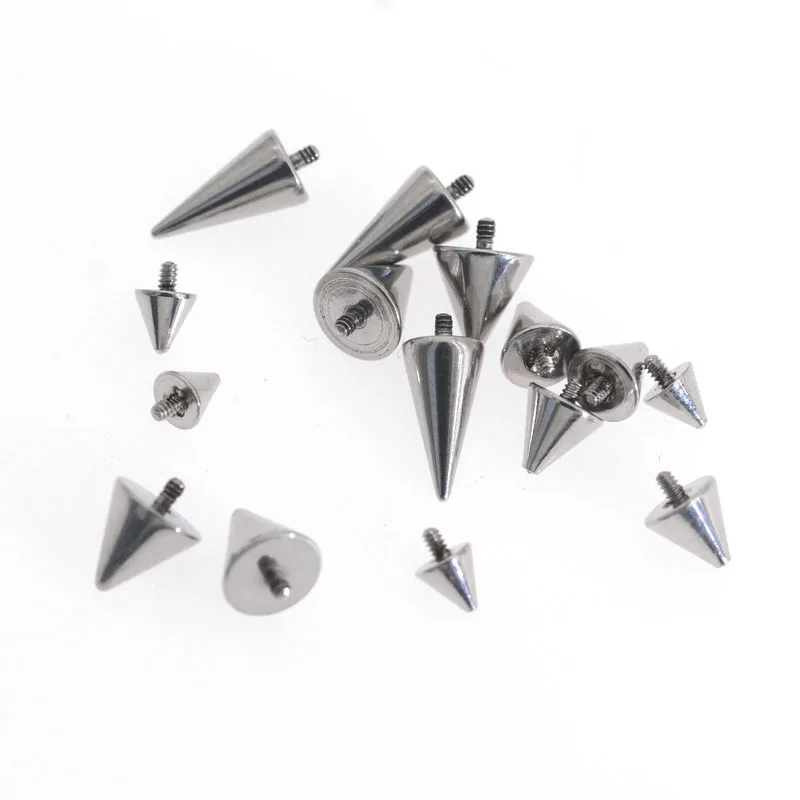 5Pc G23 Titanium Internal Thread Cone Part Piercing 14G 16G Nose Piercings Ear Studs Labret Ring Bar Earring Studs Cone Screw Ba
5Pc G23 Titanium Internal Thread Cone Part Piercing 14G 16G Nose Piercings Ear Studs Labret Ring Bar Earring Studs Cone Screw Ba