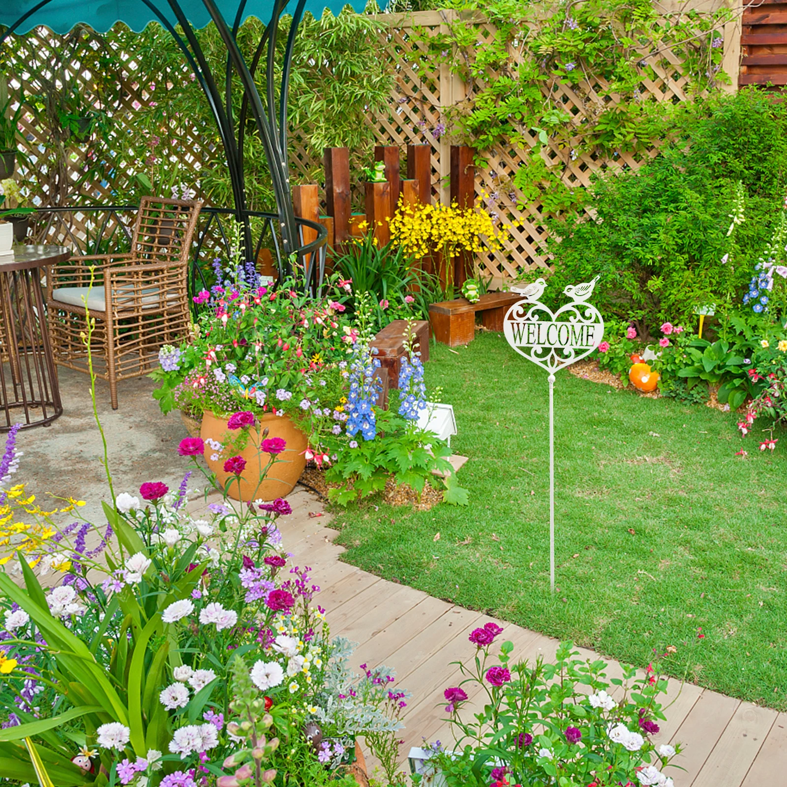 Welcome Sign Decoration Lovely Garden Stake Outdoor Yard Decor Spring Metal Material Durability Premium Workmanship Easy
Welcome Sign Decoration Lovely Garden Stake Outdoor Yard Decor Spring Metal Material Durability Premium Workmanship Easy