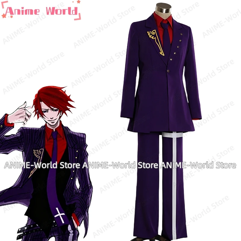 《Custom Size》Anime When They Cry Black Battler Cosplay Costume Ushiromiya Purple Pinstripe Suit Halloween Costume
《Custom Size》Anime When They Cry Black Battler Cosplay Costume Ushiromiya Purple Pinstripe Suit Halloween Costume