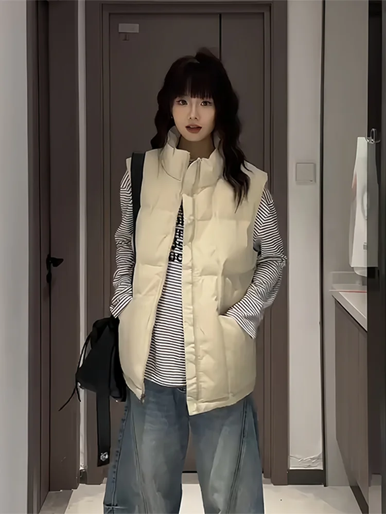 ex ort Svel Stand Collar down Vest Cotton Jaet Outerwear Warmth Cold Proof High End Feeling Autumn Faion
ex ort Svel Stand Collar down Vest Cotton Jaet Outerwear Warmth Cold Proof High End Feeling Autumn Faion