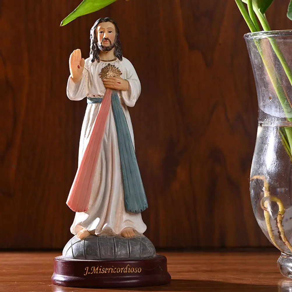 1 шт. Декоративная фигурка Иисуса из смолы, премиум-класса, для дома, художественное и духовное украшение для рабочего стола, вдохновленное верой, для интерьера
1 шт. Декоративная фигурка Иисуса из смолы, премиум-класса, для дома, художественное и духовное украшение для рабочего стола, вдохновленное верой, для интерьера