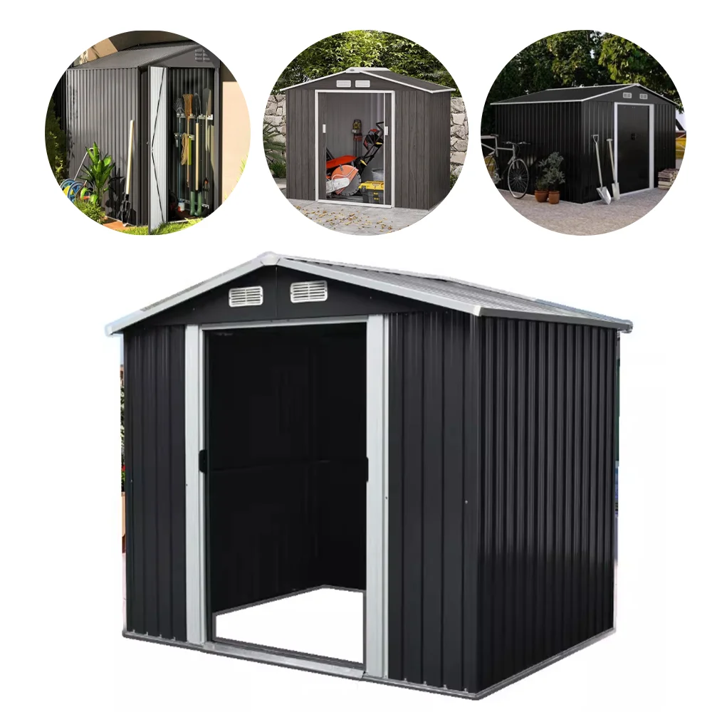 Сарай для хранения 10x12 футов с напольным каркасом и вентиляционными отверстиями для улицы, патио, газона, сада, заднего двора
Сарай для хранения 10x12 футов с напольным каркасом и вентиляционными отверстиями для улицы, патио, газона, сада, заднего двора