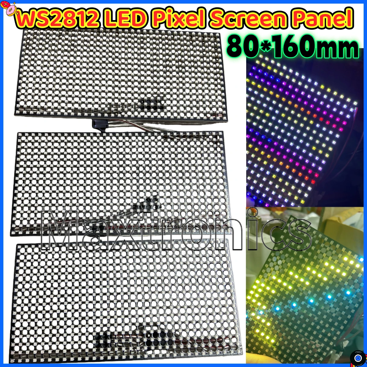 5 В WS2812 Светодиодная пиксельная панель экрана Программируемая 16*32 полноцветная матрица 80*160 мм SPI протокол 2020 светодиодные бусины для декора проектов
5 В WS2812 Светодиодная пиксельная панель экрана Программируемая 16*32 полноцветная матрица 80*160 мм SPI протокол 2020 светодиодные бусины для декора проектов