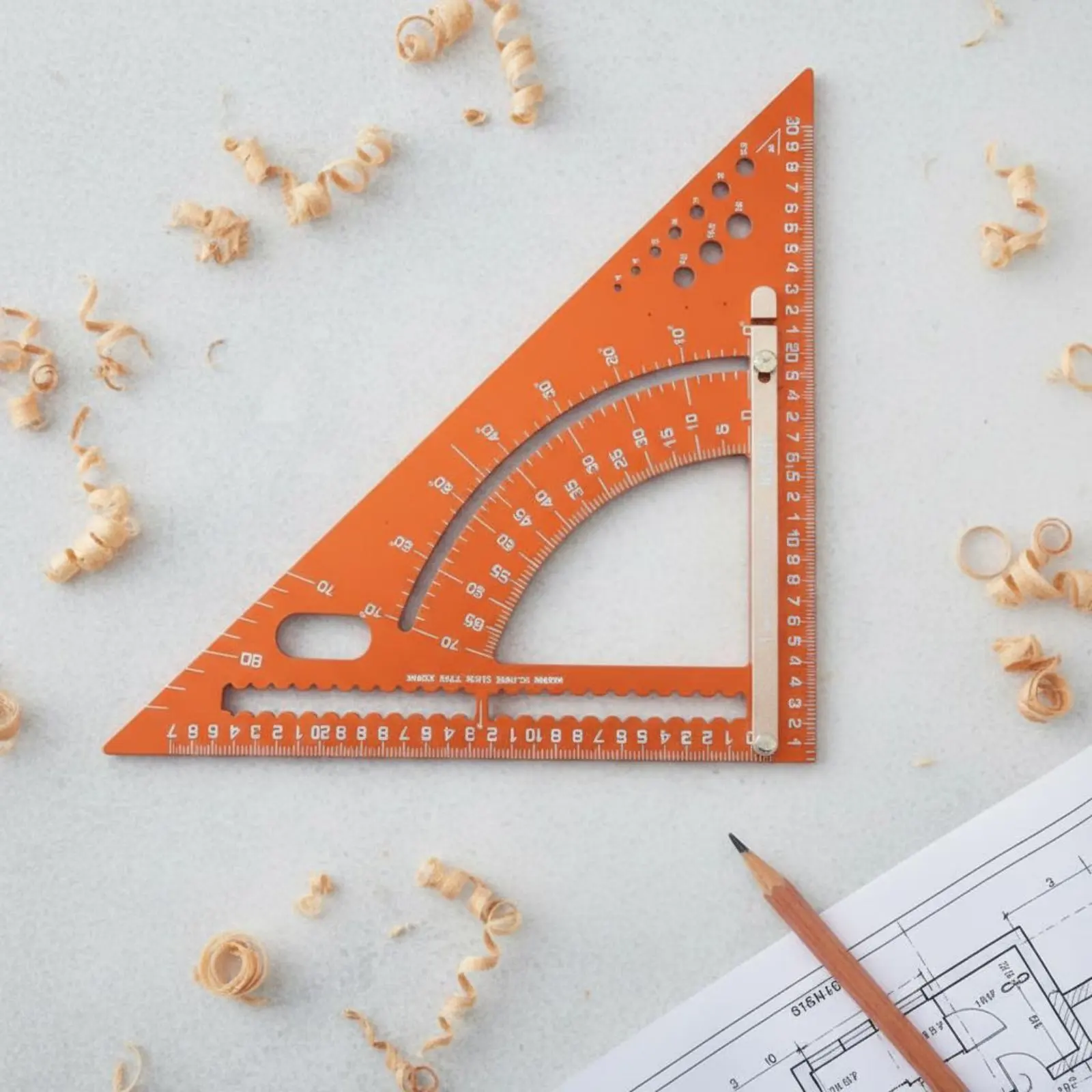 Adjustable Triangle Ruler High Exactness Carpentry Angle Measurer Square Layout Tool Engraved Scale for DIY Hobbyists
Adjustable Triangle Ruler High Exactness Carpentry Angle Measurer Square Layout Tool Engraved Scale for DIY Hobbyists