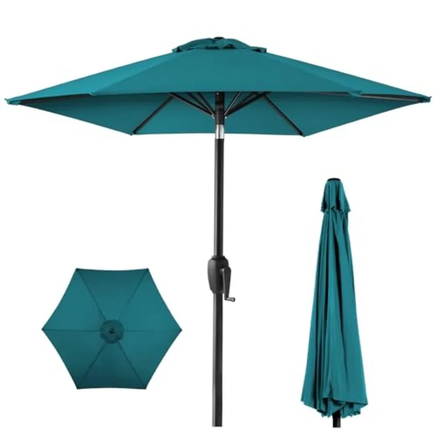 7.5ft Patio Umbrella with Tilt and Crank for Garden, Deck, Backyard, Pool and Beach
7.5ft Patio Umbrella with Tilt and Crank for Garden, Deck, Backyard, Pool and Beach